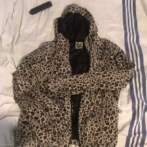 Volcom cheetah print jacket